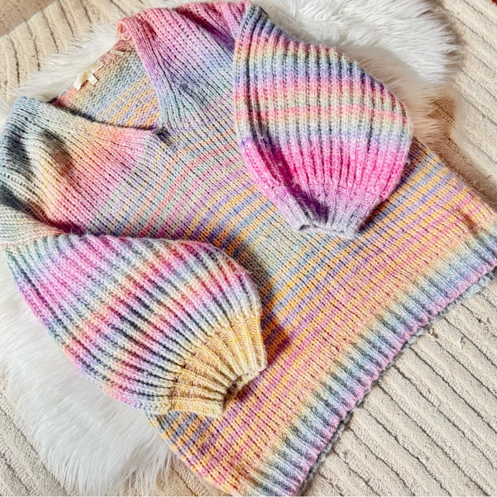 LoveShackFancy Alpaca & Mohair Rio Rainbow Pullover Sweater - Picture 3 of 13